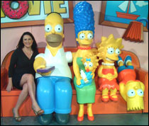 Lisa with the Simsons